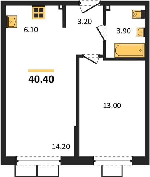 Studio Apartment in Porto-Novo, Tsemdolina, Novorossiysk