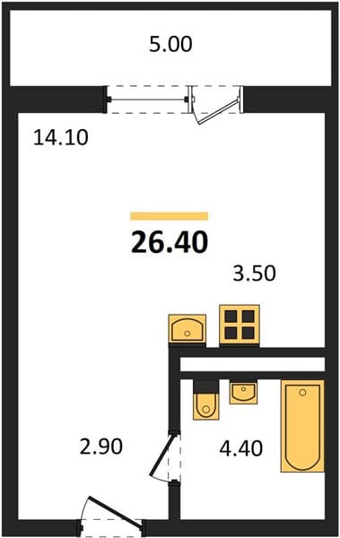 Studio Apartment in Lestoriya, Kudepsta, Sochi