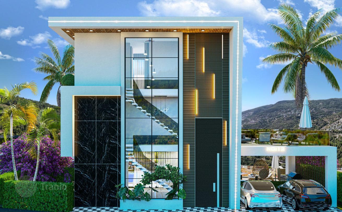 3–4-Bedroom Villas with Private Pools and Large Terraces in Bektash, Alanya, photo 3