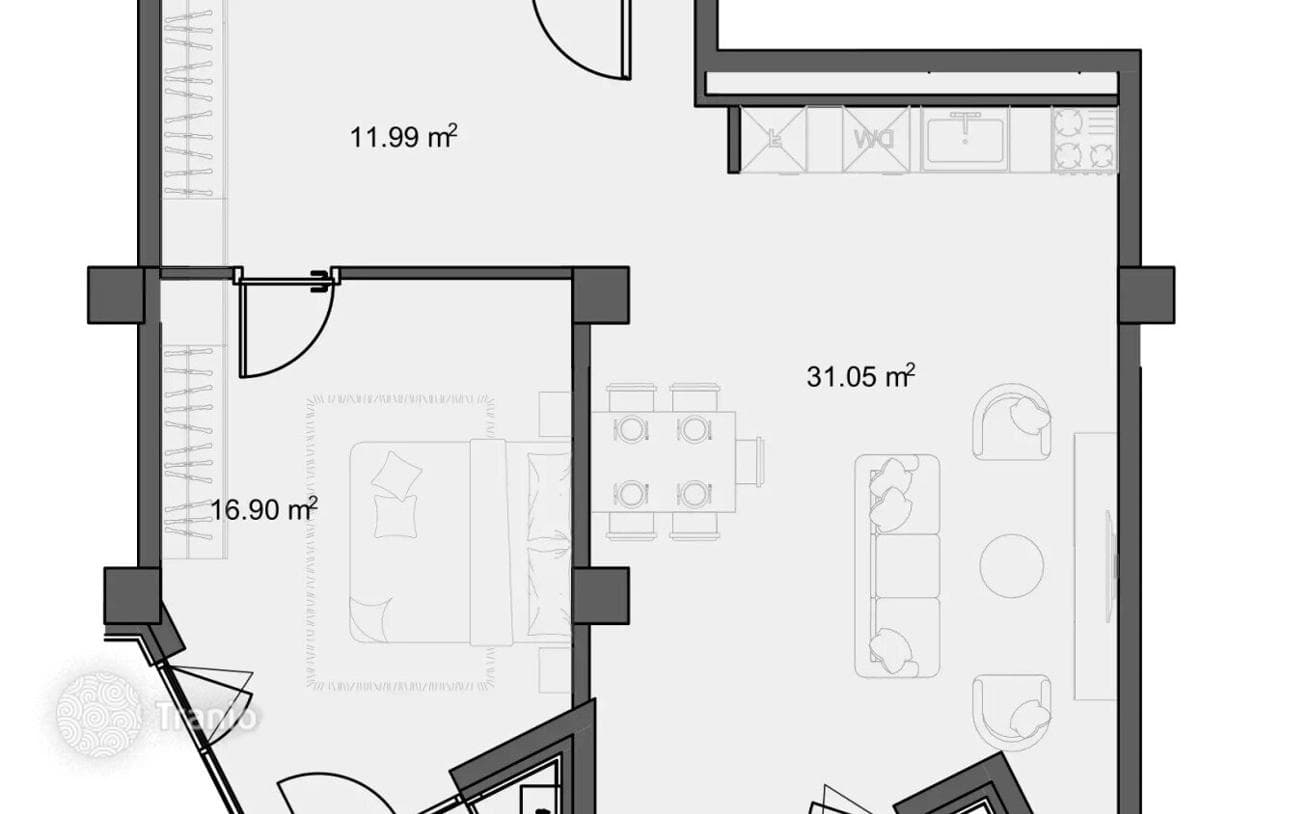 Bright Apartment in a Modern Development in Central Tbilisi, photo 5