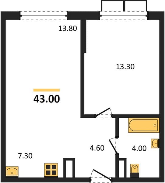 Studio Apartment in Porto-Novo, Tsemdolina