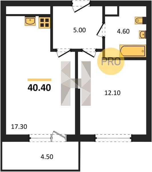 1-Bedroom Apartment with Sea Access in Novorossiysk