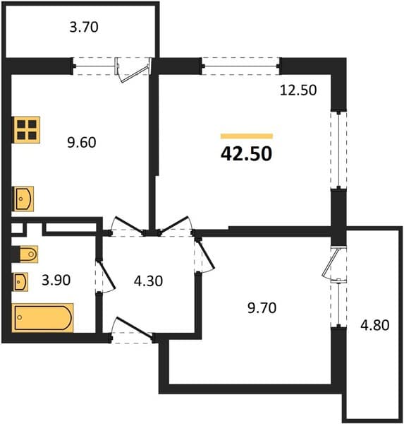 Apartment in Flora, Kudepsta, Sochi