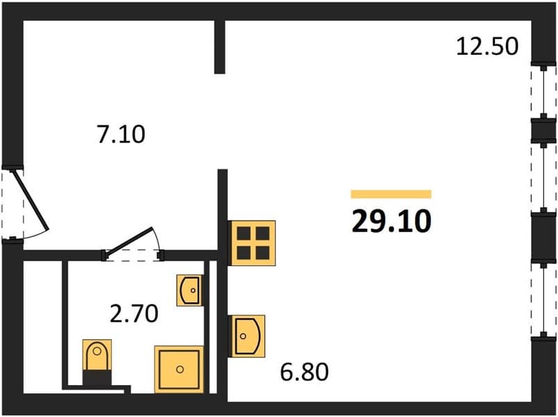 Studio Apartment in Barsa, Novorossiysk