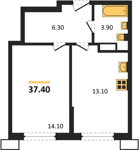 1-Bedroom Apartment with Mountain View in Tsemdolina