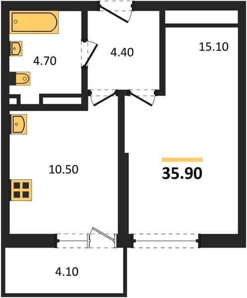Studio Apartment in Flora, Kudepsta, Sochi