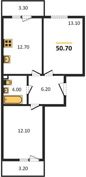 1-Bedroom Apartment in Oblaka-2, Novorossiysk