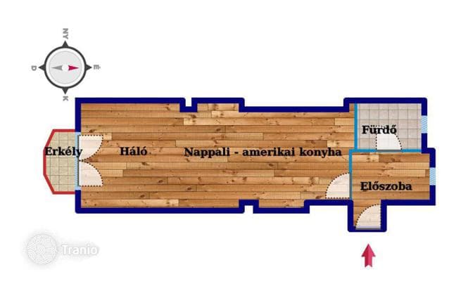 1-комнатная квартира 40 м² в Районе I (Районе Крепости), Венгрия, фото 3