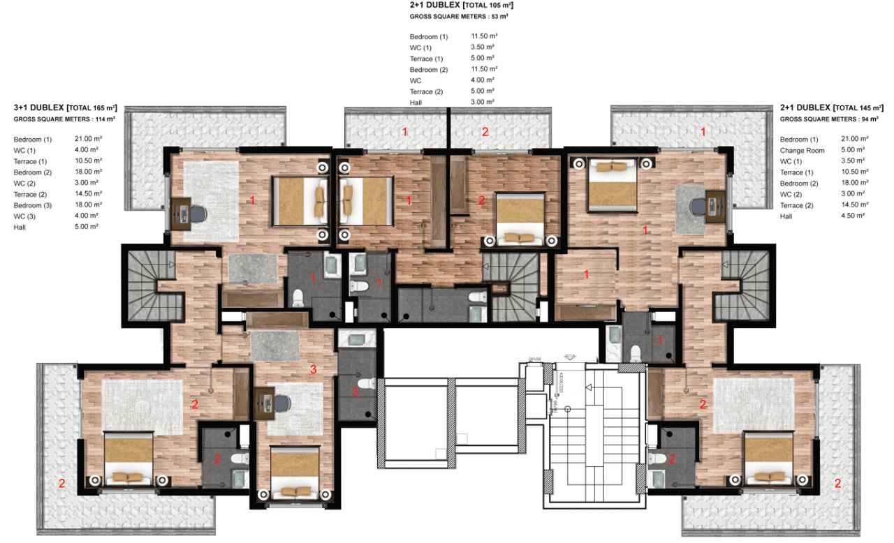Квартира в Алании, Турция, 52 м², фото 3