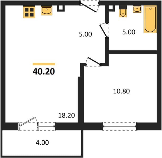 Studio Apartment in Lestoria, Kudepsta, Sochi