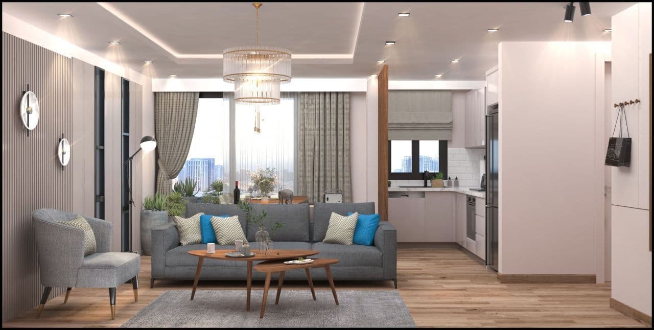 Апартаменты в Мерсине, Турция, 61 м²