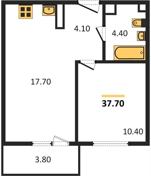 Studio Apartment in Flora, Kudepta, Sochi