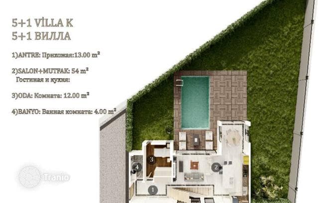 5-Bedroom (5+1) Villa with Private Pool, Sauna and Turkish Bath in Dosemealti, Antalya, photo 4