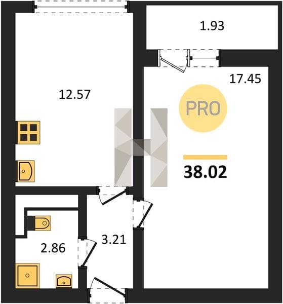 1-Bedroom Apartment in Oxygen, Sochi