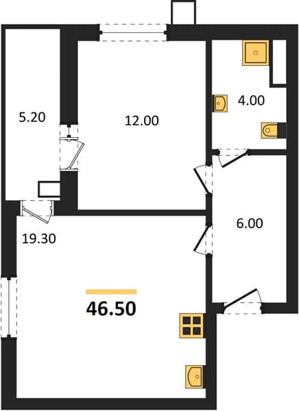 1-Bedroom Apartment in Gostinichny Kompleks More Tut, Golubitskaya