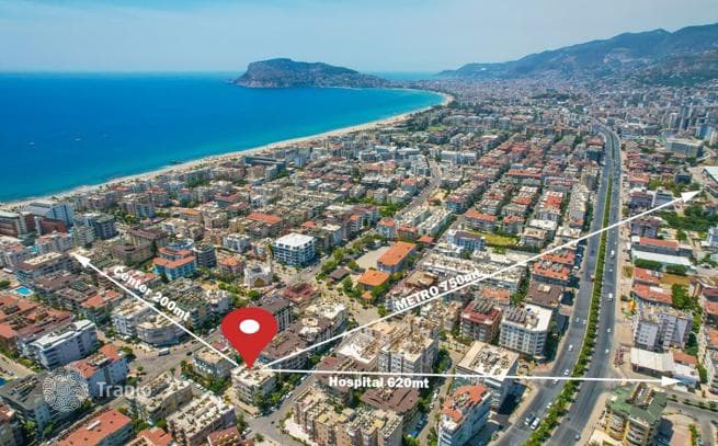 1-Bedroom (1+1) Apartment in Residential Complex, Oba, Alanya