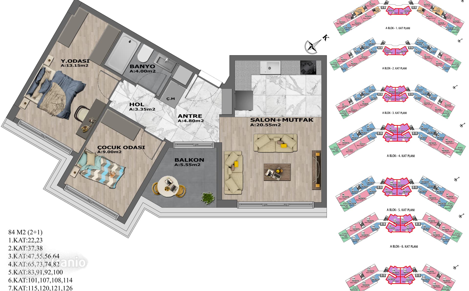 1–2-Bedroom Apartments in Altintash, Antalya, photo 2