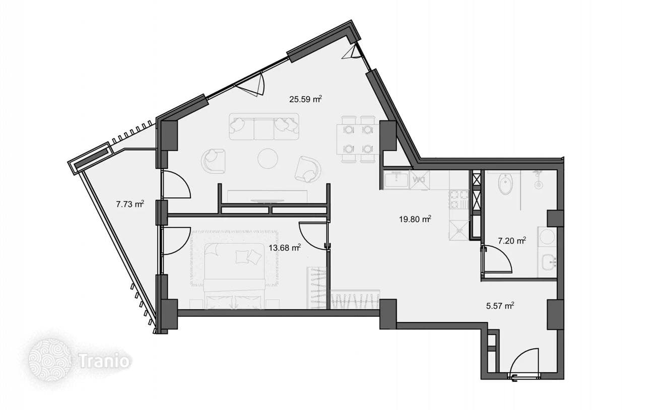 Spacious Apartment in Modern Development in Central Tbilisi, photo 4