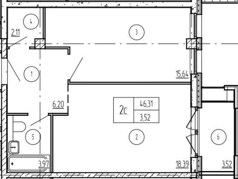1-Bedroom Apartment in Luchi, Anapa
