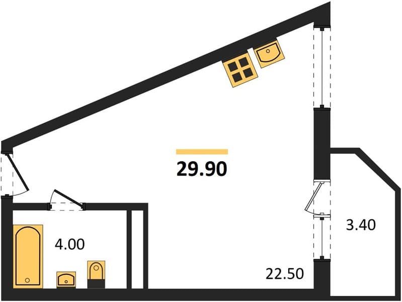 Studio Apartment in Neskuchny Sad, Sochi