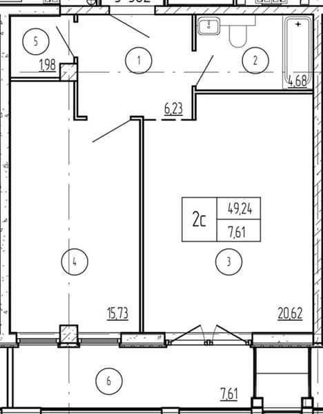 1-Bedroom Apartment in Luchi, Anapa