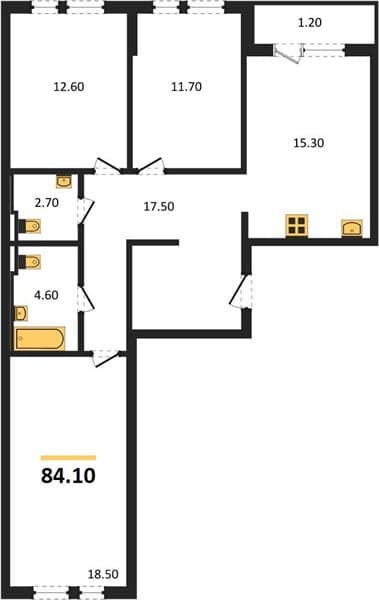 2-Bedroom Apartment with Sea View in Novorossiysk