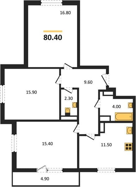 2-Bedroom Apartment in Mountain Quarter, Sochi