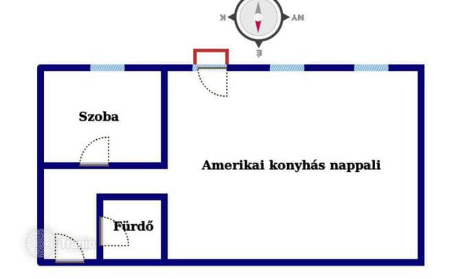 2-комнатная квартира 38 м² в Районе V (Белварош-Липотвароше), Венгрия, фото 2