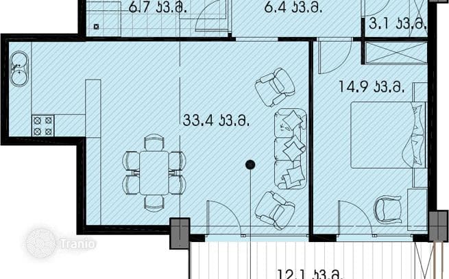 Apartment with Nature Views in Krtsanisi, Tbilisi, photo 4