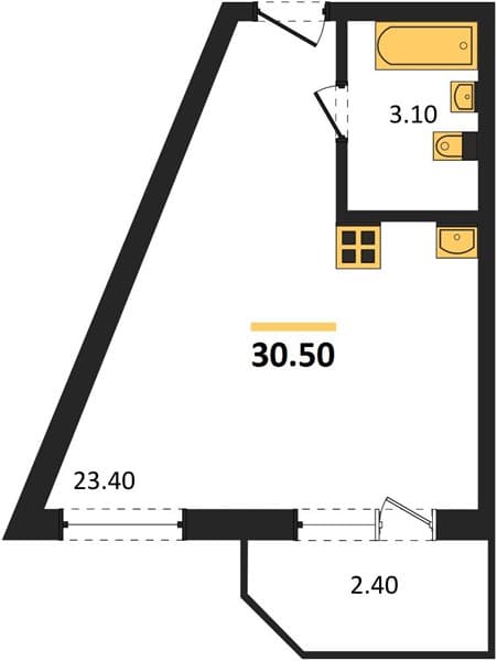 Studio Apartment in Neskuchny Sad, Sochi