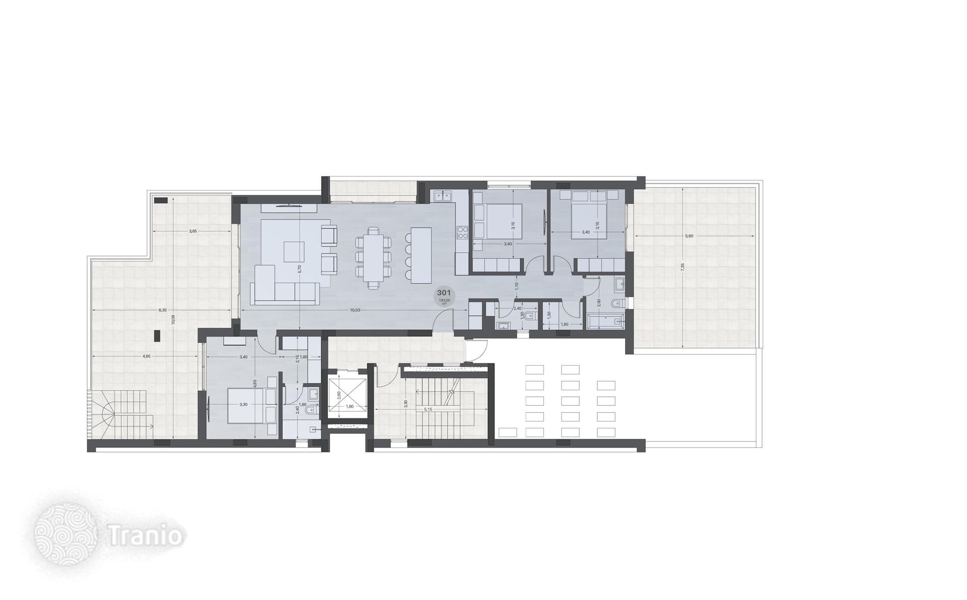 3-Bedroom Penthouse with Panoramic Views in Columbia, Limassol, photo 2