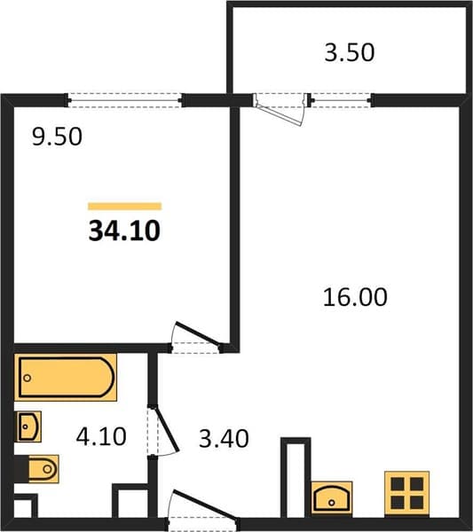 Studio Apartment in Flora, Krasnodar Krai, Russia