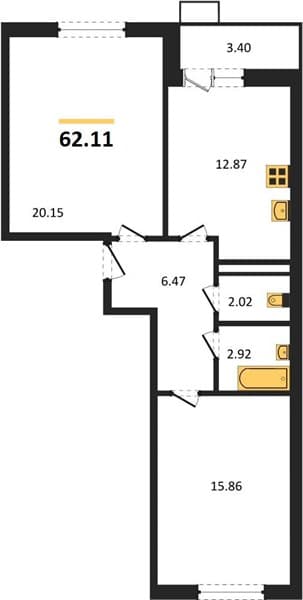 2-Bedroom Apartment in Sady u Morya, Temryuk