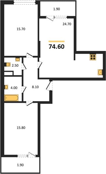 2-Bedroom Apartment with Sea View in Supsekh, Anapa