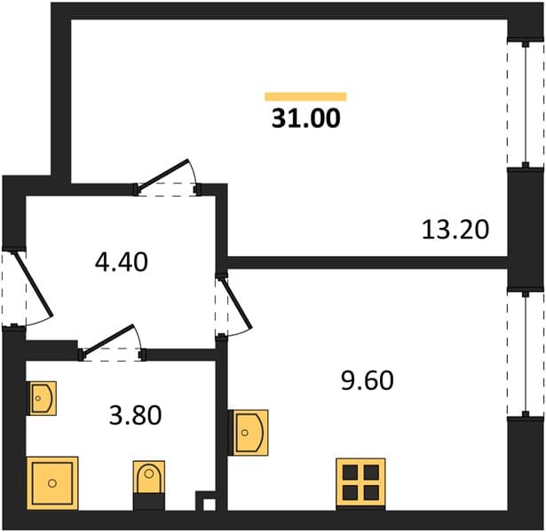 1-Bedroom Apartment in Porto-Novo, Tsemdolina