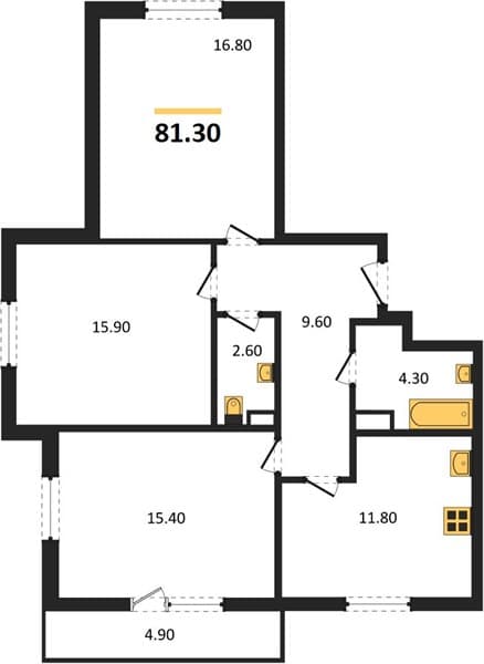 2-Bedroom Apartment in Gorny Kvartal, Sochi