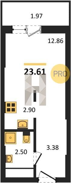 Studio Apartment in Oxygen Residential Complex, Sochi
