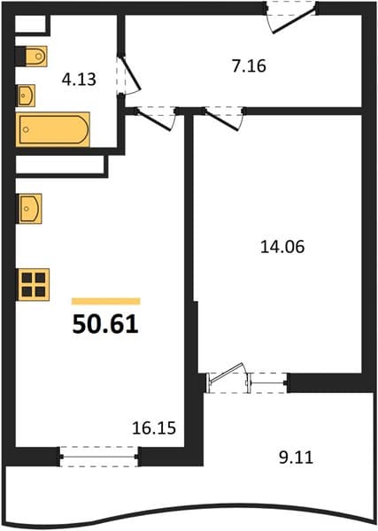 1-Bedroom Apartment in Marine Garden Sochi 4* Hotels and Resort, Sochi