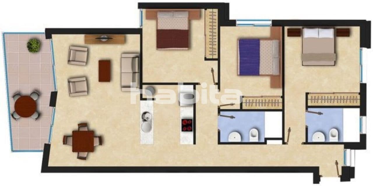 Апартаменты в Гуардамар-дель-Сегура, Испания, 108.53 м², фото 2