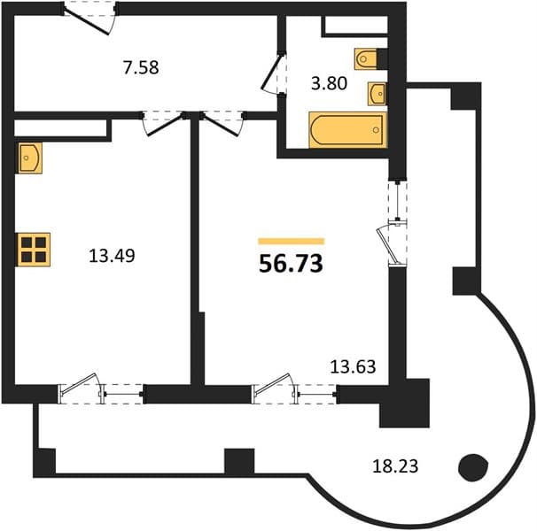 Studio Apartment in Marine Garden Sochi 4* Hotels and Resort, Sochi