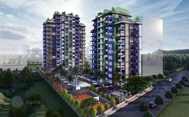 2-Bedroom (2+1) Apartment 900 m from the Beach in Mezitli, Mersin