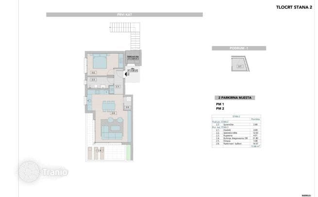 1-Bedroom Apartment in New Build in Krk, Croatia, photo 3