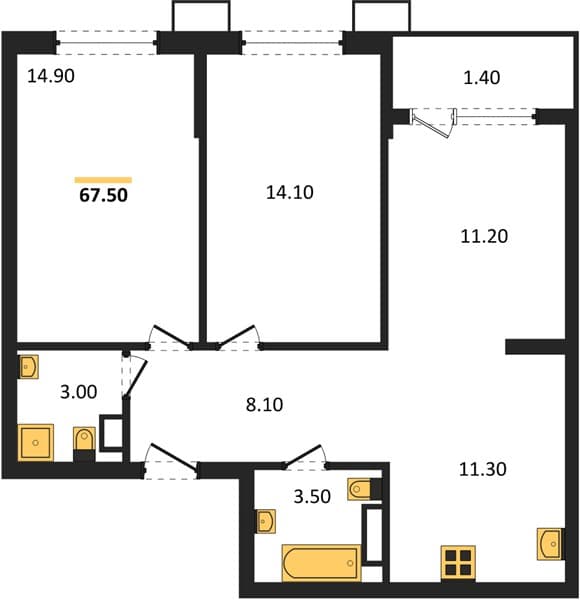 2-Bedroom Apartment in Porto-Novo, Tsemdolina