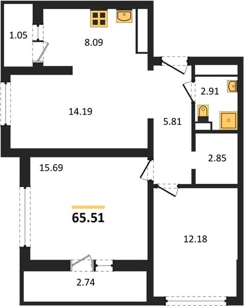3-Bedroom Apartment in Kislorod, Sochi