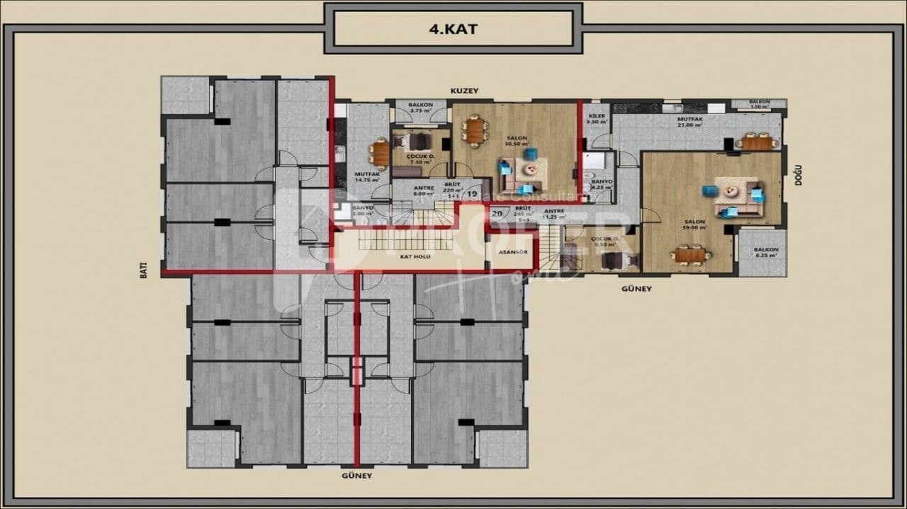Квартира в Анталии, Турция, 95 м², фото 2