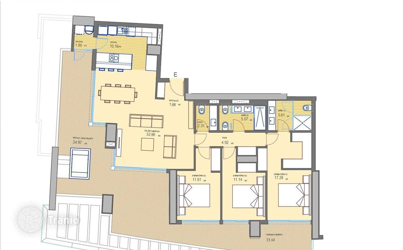 3-комнатная квартира 190 м² в Бенидорме, Испания, фото 2