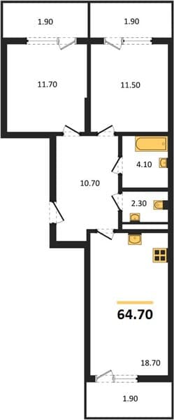 1-Bedroom Apartment with Sea View in Supsekh
