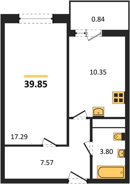 Studio Apartment in Central (Gamma), Anapa