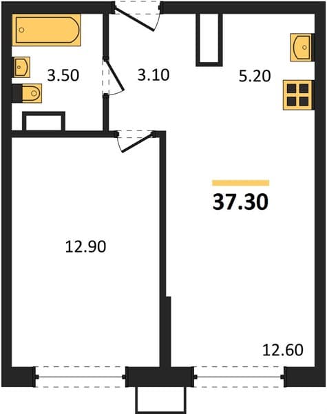 Studio Apartment on the 15th Floor in Porto-Novo, Tsemdolina, Sochi