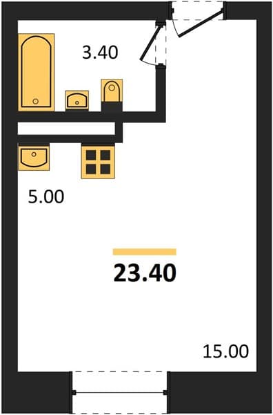 Studio Apartment in Neskuchny Sad, Sochi
